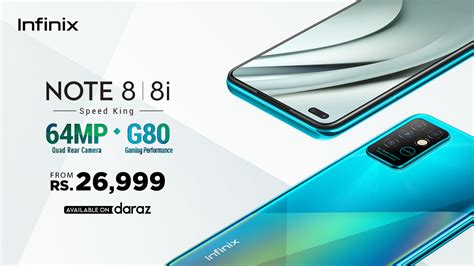 Infinix Note 8 with Helio G80, 64MP main cam price .